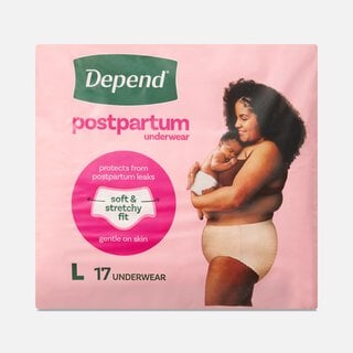 Depend® Postpartum Underwear for Women, Maximum Absorbency, Large, 17 ct.