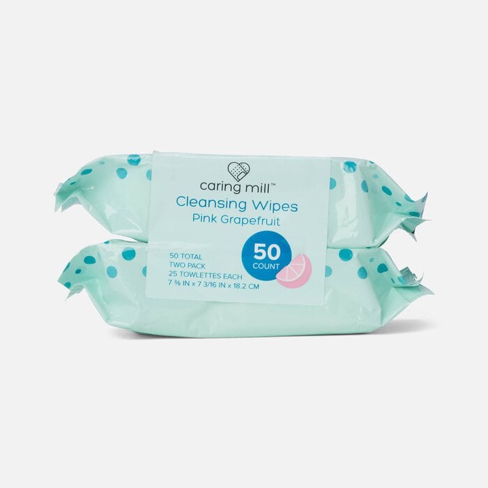 Caring Mill™ Acne Treatment Facial Cleansing Wipes, 25 ct. (2-Pack), , large