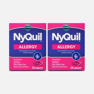 Vicks® NyQuil™ Allergy Nighttime LiquiCaps™, 24 ct. (2 pack), , large