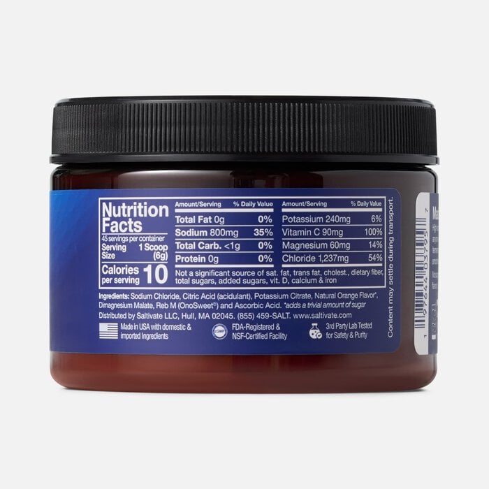 Saltivate® Electrolyte Drink Mix, Zero Sugar, Mango Pineapple, 45 Servings, , large