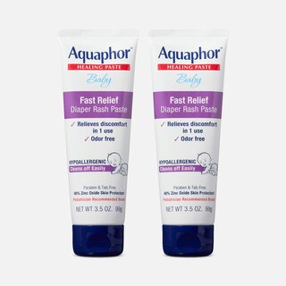 Aquaphor Baby Fast Relief Diaper Rash Paste Tube, 3.5 oz. (2 pack), , large