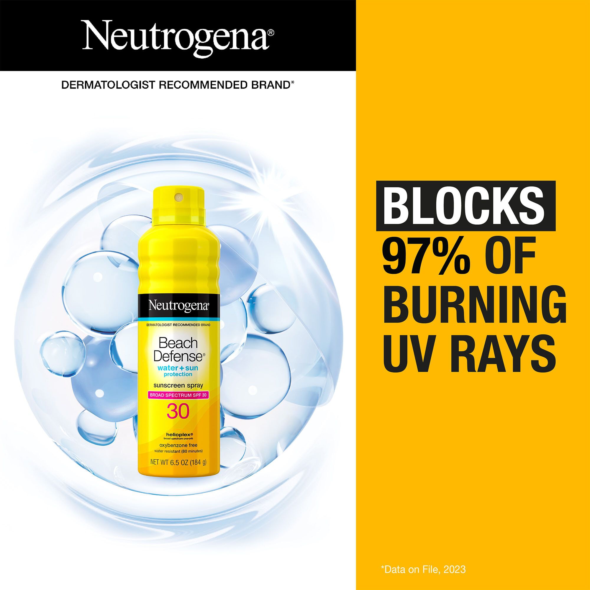 Neutrogena Beach Defense Water + Sun Sunscreen Spray,  6.5 oz., , large