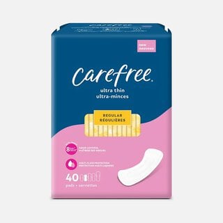 Carefree® Ultra Thin Regular Pads Without Wings, 40 ct.
