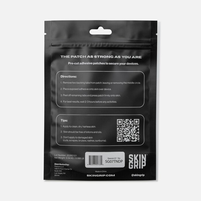 Skin Grip® Dexcom G7 & Stelo Adhesive Patches, 20 ct., Tan, large