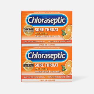 Chloraseptic Citrus Sore Throat Lozenges, 18 ct. (2-Pack), , large