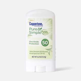Coppertone Pure & Simple Sunscreen Stick, SPF 50, 0.49 oz., , large