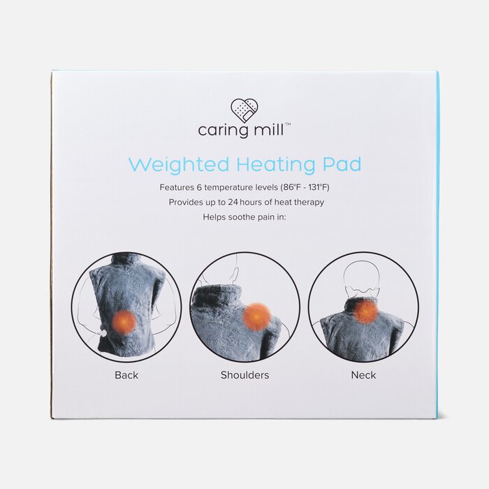 Caring Mill™ Weighted Heating Pad for Back Pain Relief, , large
