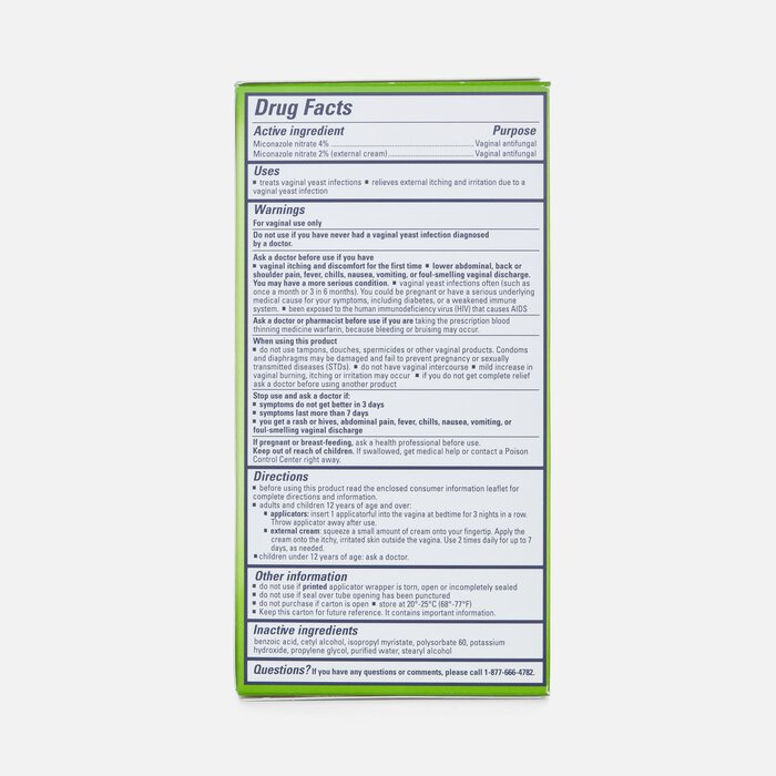 Monistat 3, Cure and Itch Relief, Prefilled Cream, , large