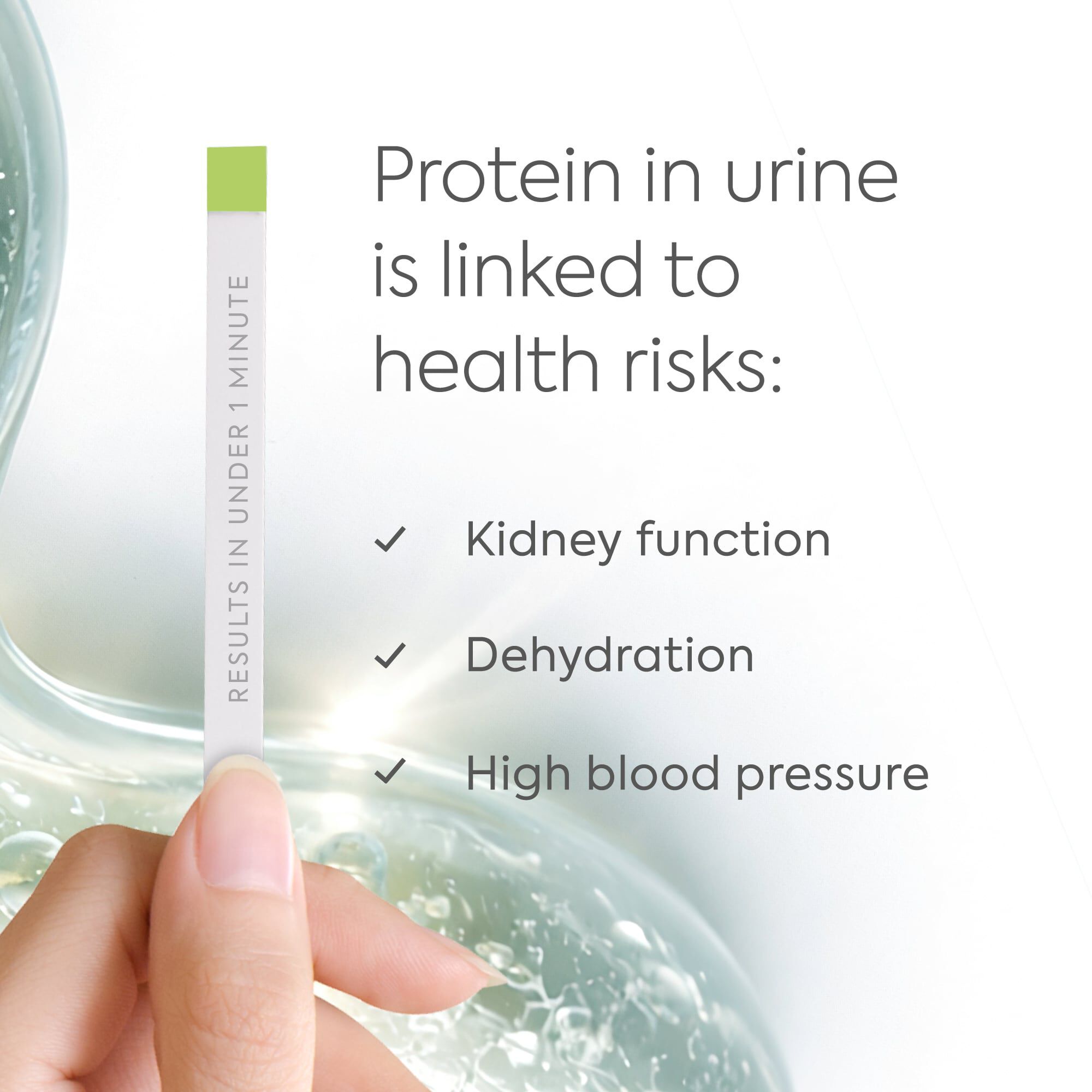 Diagnox Urine Protein Test Strips, At-Home Test for Protein Detection and Kidney Health, 30 ct., , large