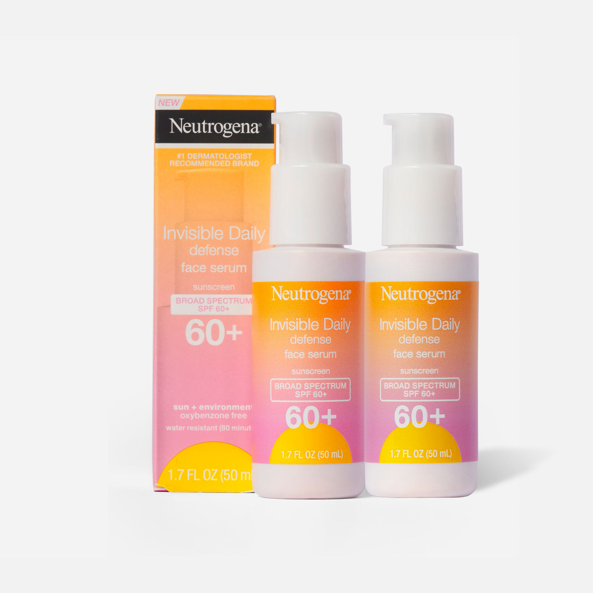 Neutrogena Defense Face Serum, SPF 60+, 1.7 oz. (2-Pack), , large