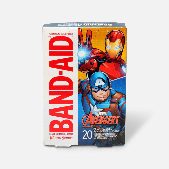 BAND-AID® Adhesive Assorted Bandages Marvel Avengers, 20 ct., , large