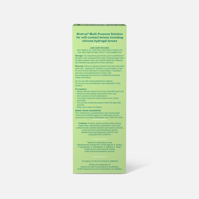 Bausch + Lomb Biotrue Multi-Purpose Solution for Soft Contact Lenses, 10 fl oz. (2-Pack), , large
