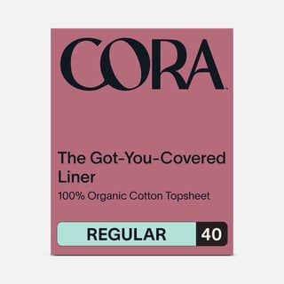 Cora Organic Cotton Ultra Thin Period Liners, 40 ct.