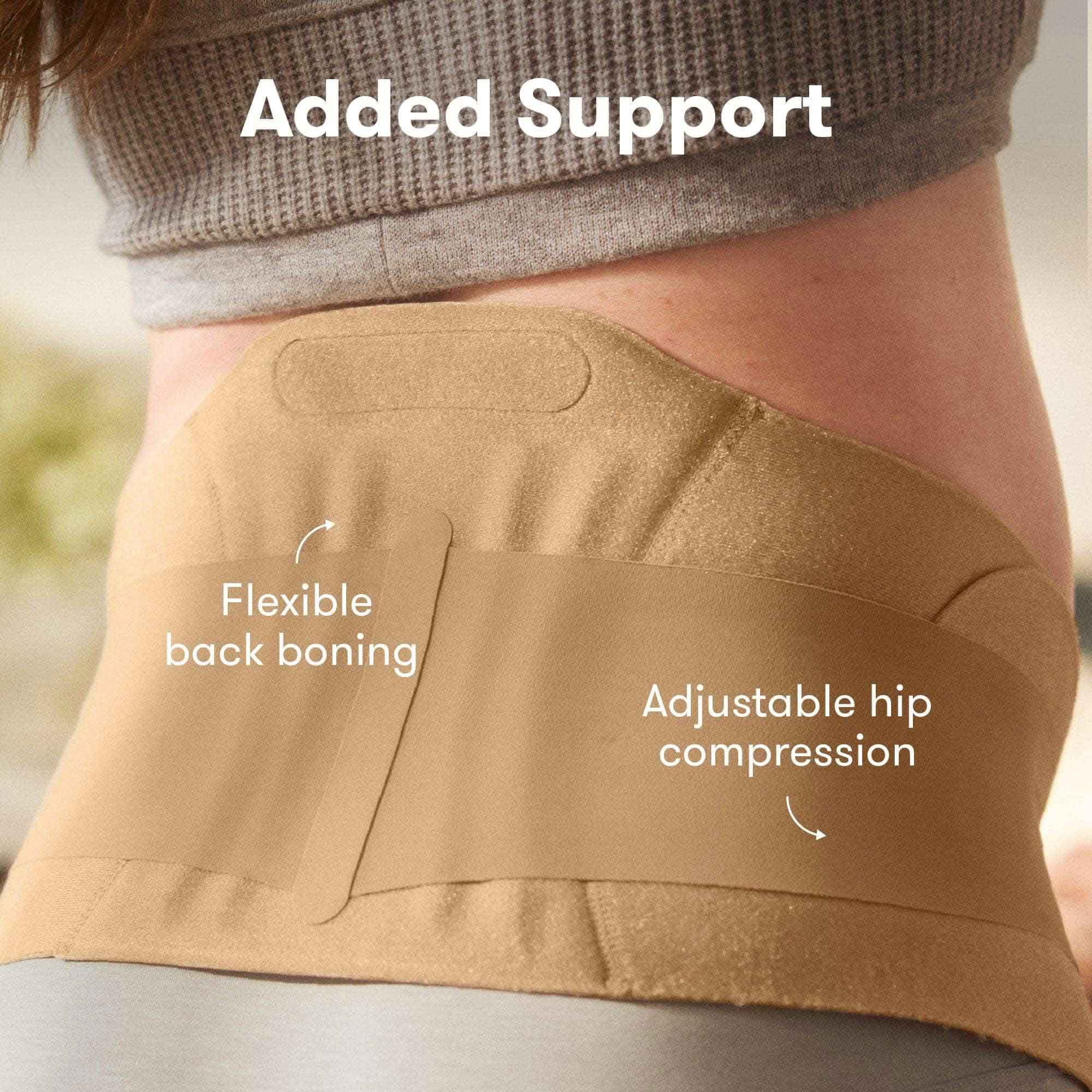 Frida Mom Dual-Support Pregnancy Belly Band, Clay, , large