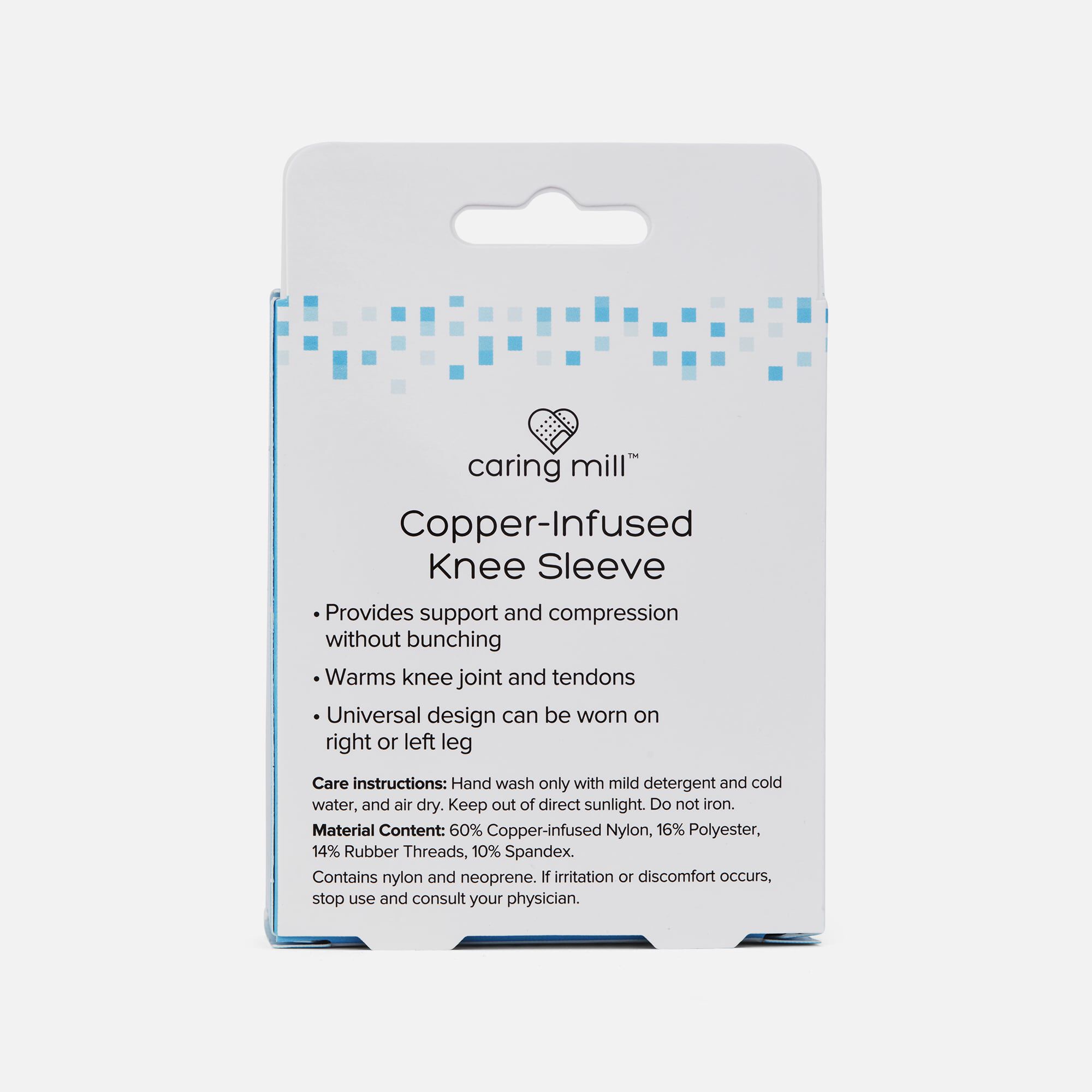 Caring Mill™ Copper-Infused Knee Compression Sleeve, M/L, , large