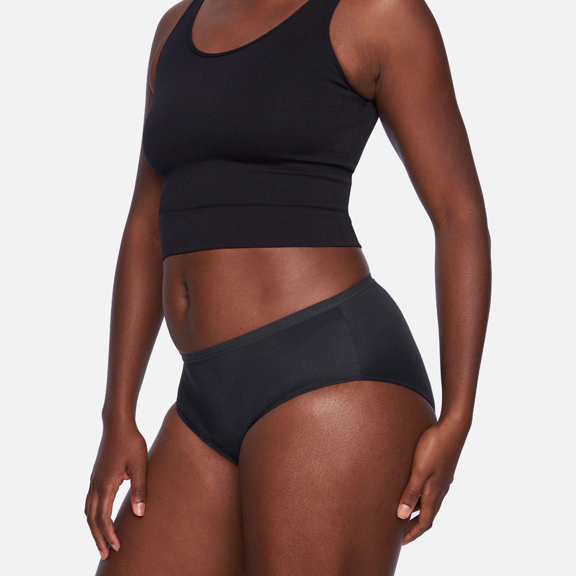 Thinx For All Leaks Signature Very Light Hiphugger Incontinence Underwear, Black, , large