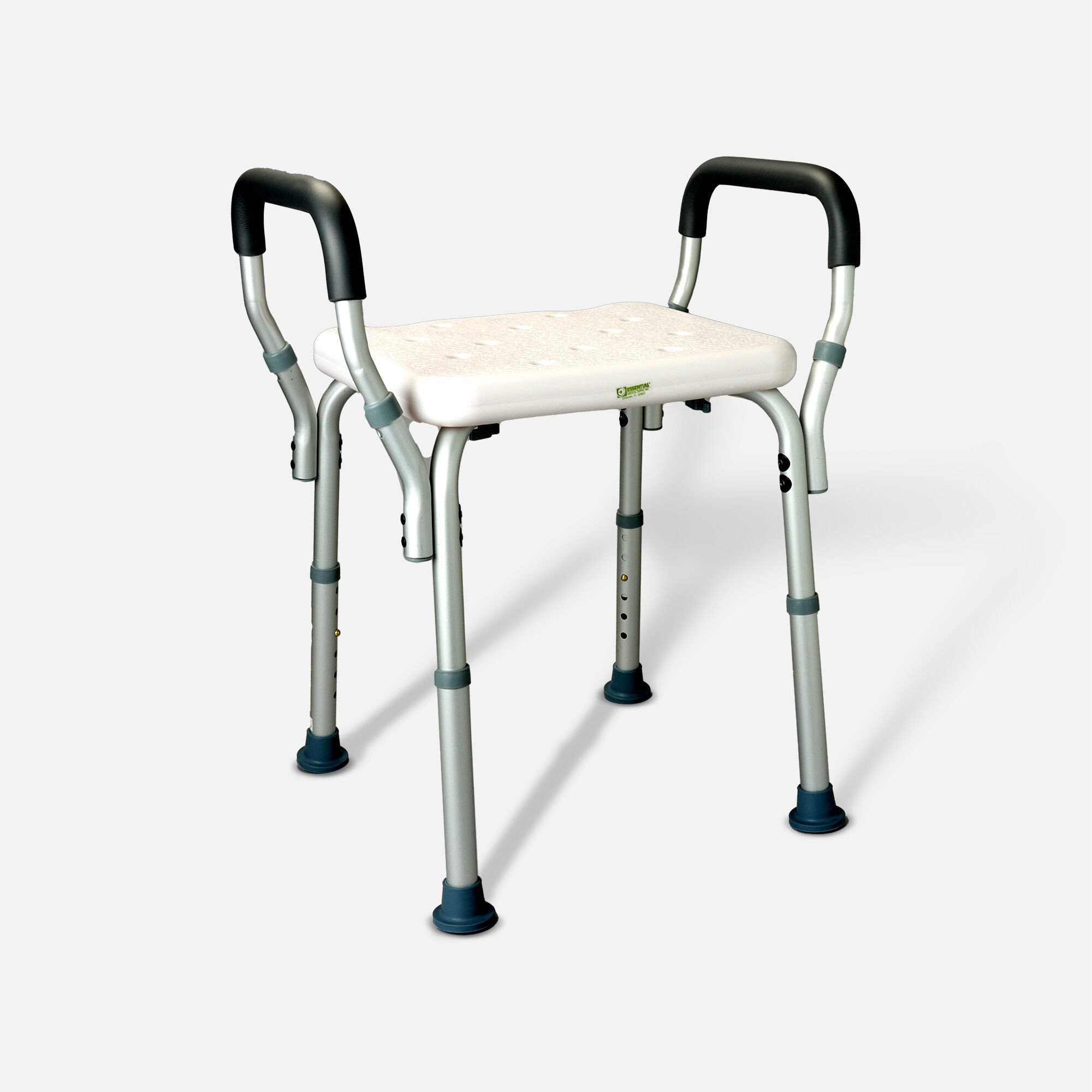 Essential Medical Deluxe Molded Shower Bench with Arms, , large