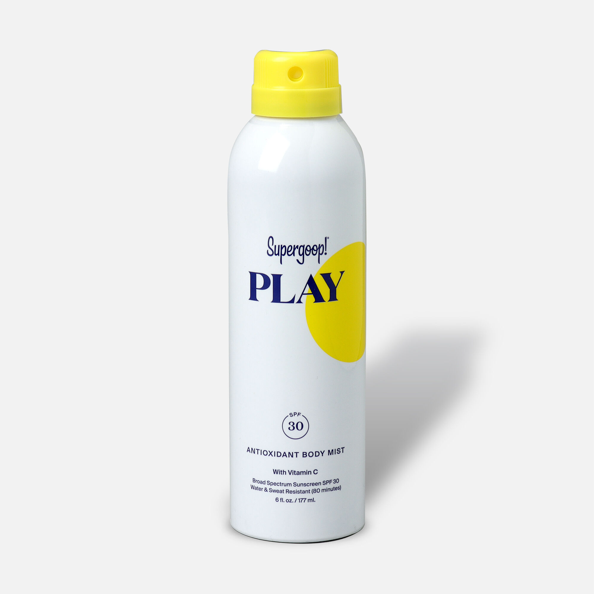 Supergoop! PLAY Antioxidant Body Mist SPF 30 with Vitamin C, 6 oz.