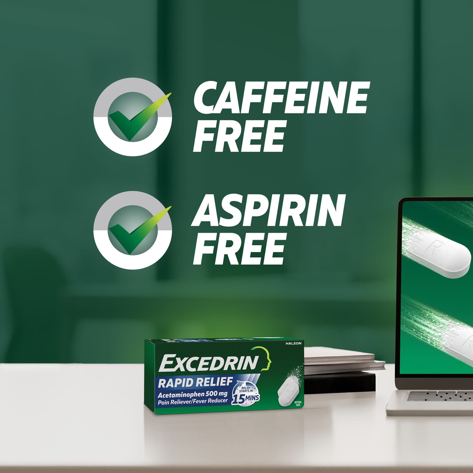 Excedrin Rapid Relief Caplets, 80 ct., , large