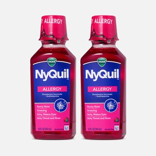 Vicks® NyQuil™ Allergy Nighttime Liquid, Berry, 12 fl. oz. (2 pack)