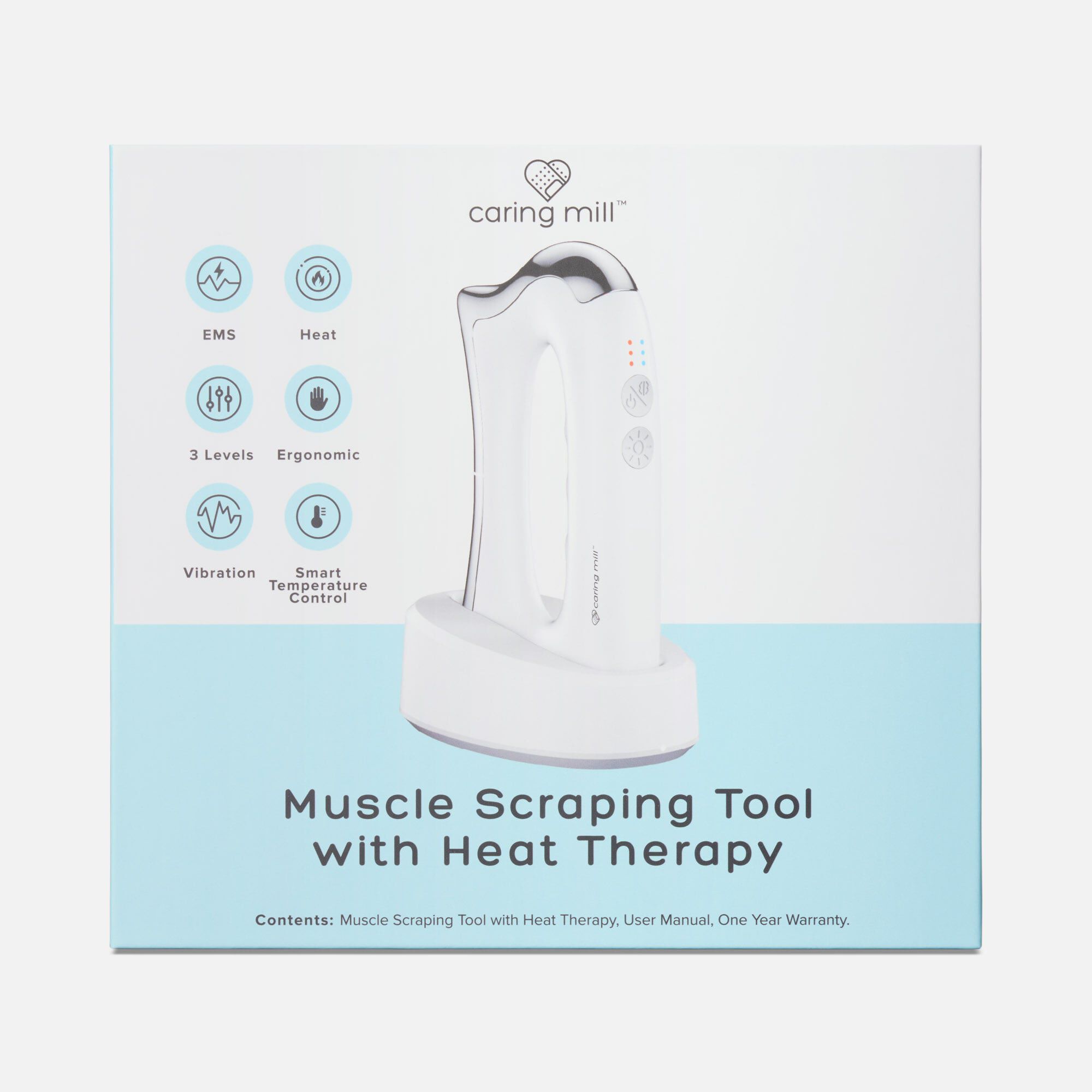 Caring Mill™ Muscle Scraping Tool with Heat Therapy, , large