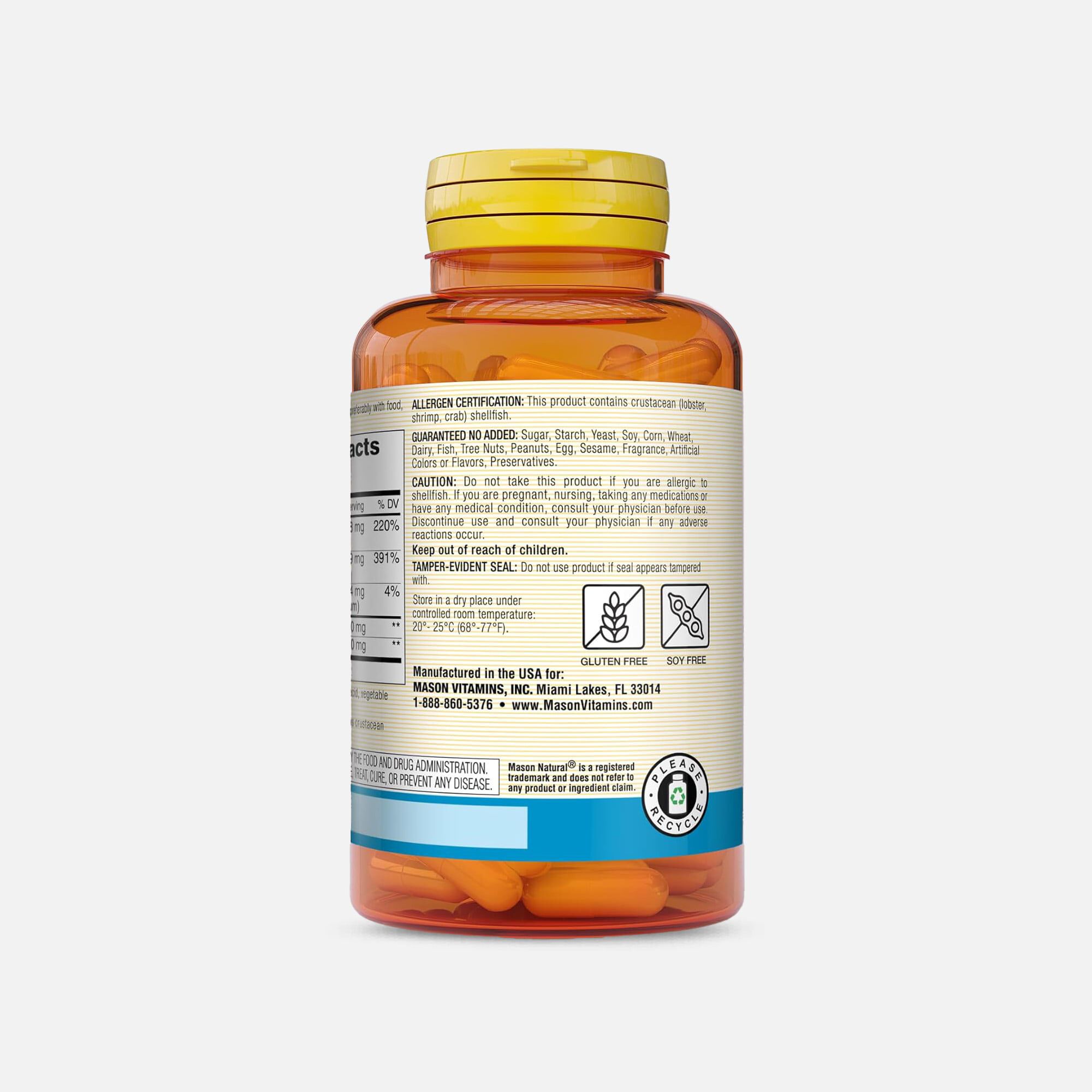 Mason Vitamins Natural Glucosamine Chondroitin Double Strength 1500/1200 3 per Day, , large