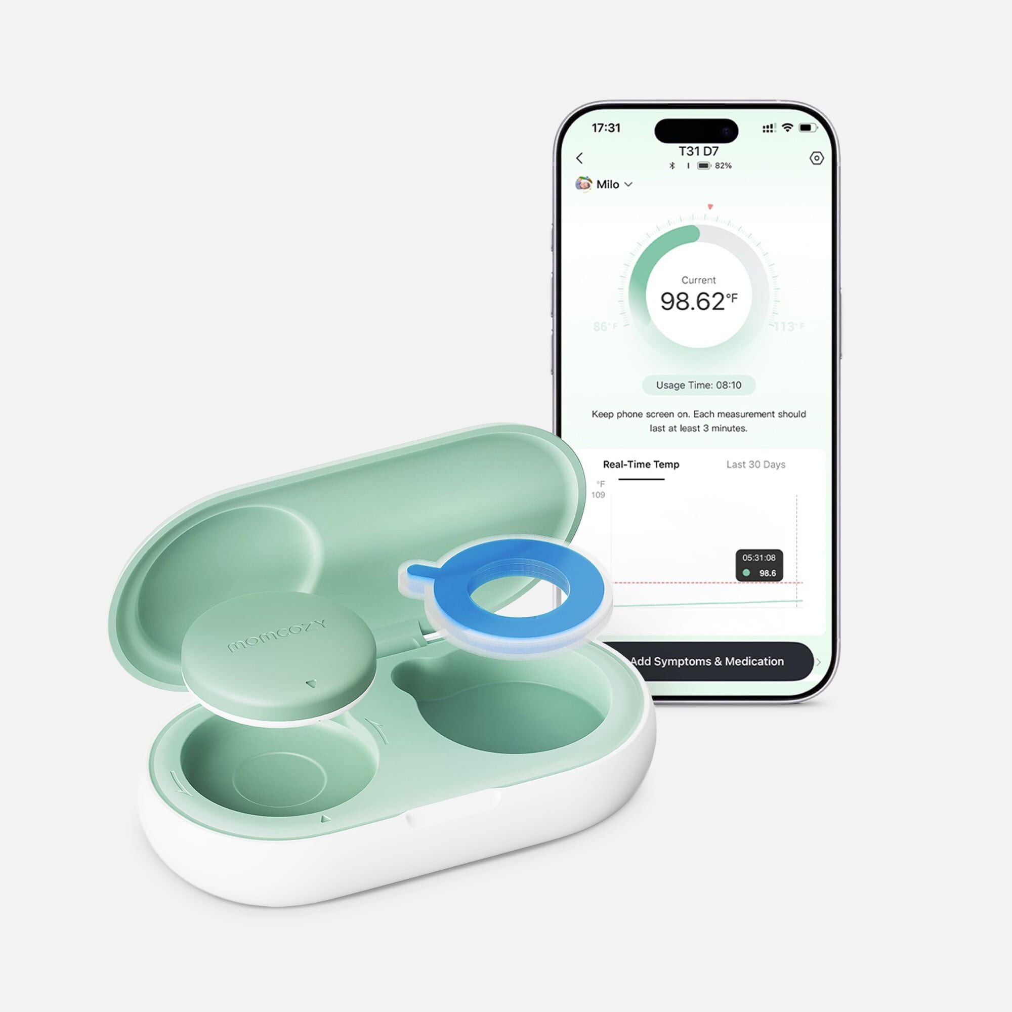 Momcozy Wearable Smart Baby Thermometer