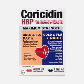Coricidin® HBP Maximum Strength Cold & Flu Day + Night Liquid Gels, 24 ct.