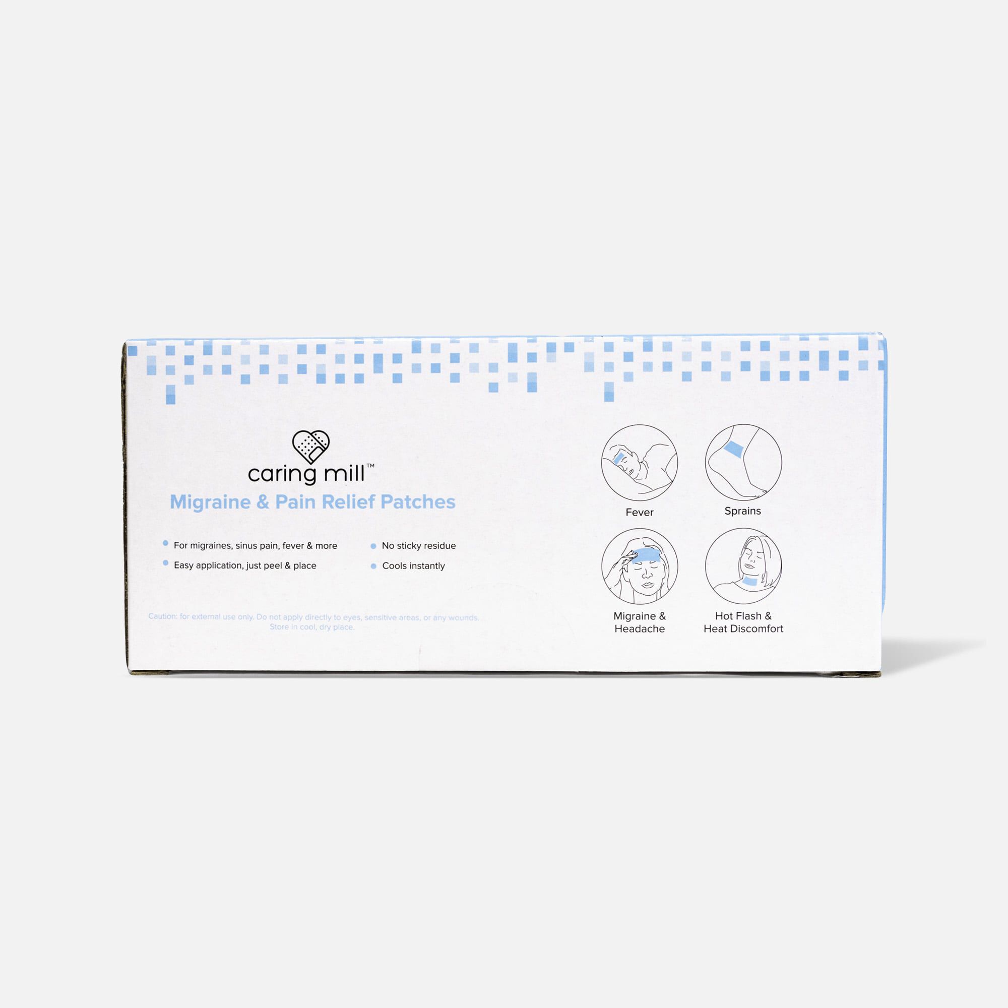 Caring Mill™ Migraine & Pain Relief Patches, 8 ct., , large