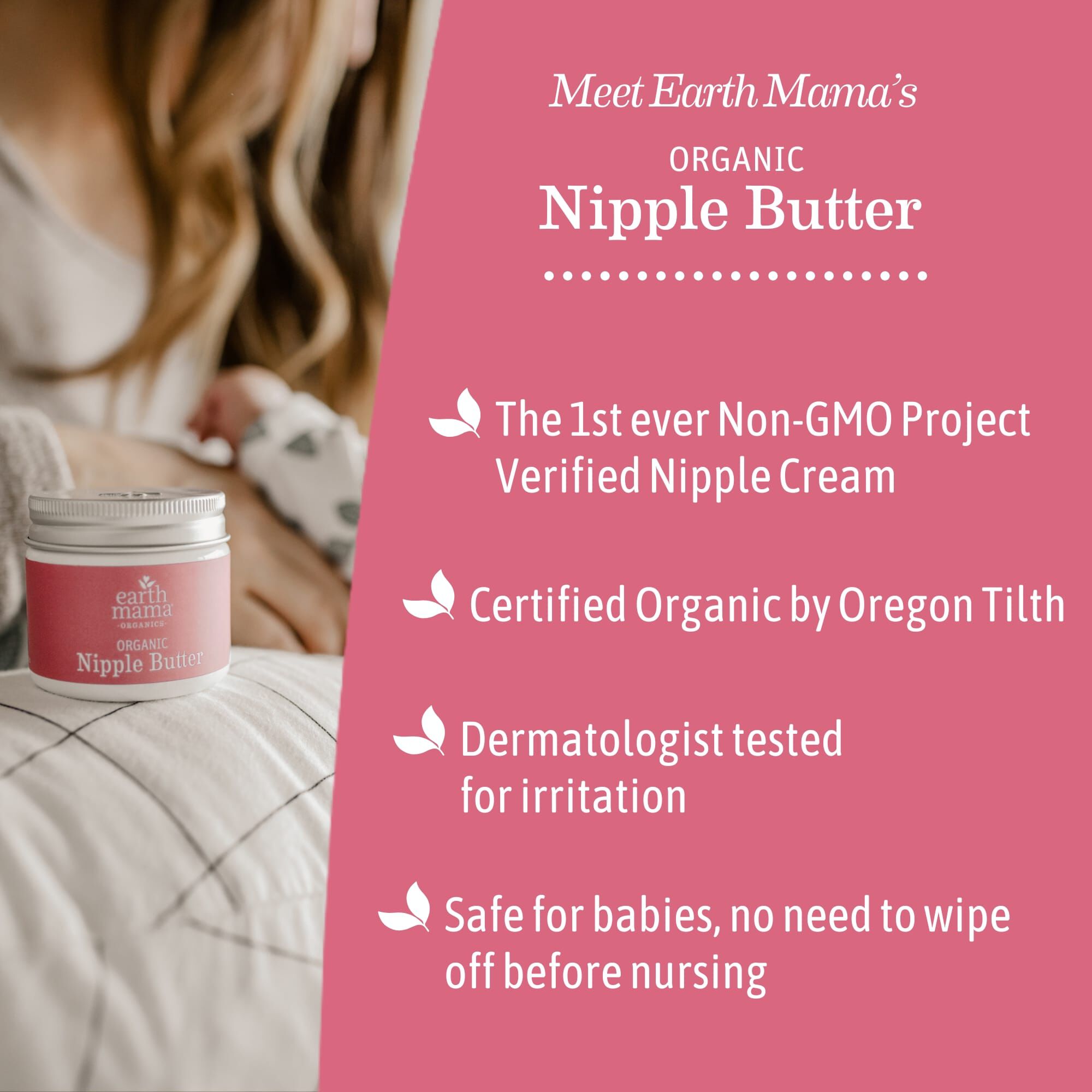 Earth Mama Organic Nipple Butter, 2 oz., , large