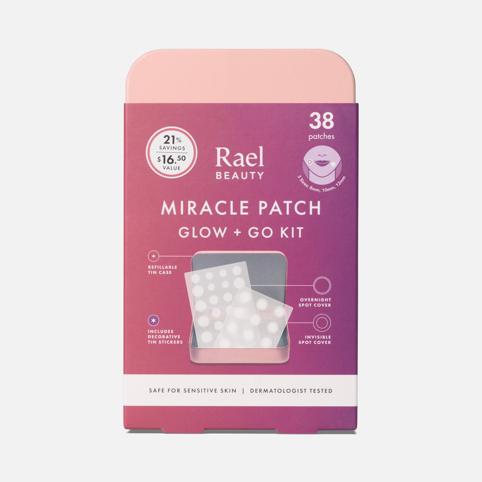 Rael Beauty Miracle Patch Glow and Go Kit, 38 ct.