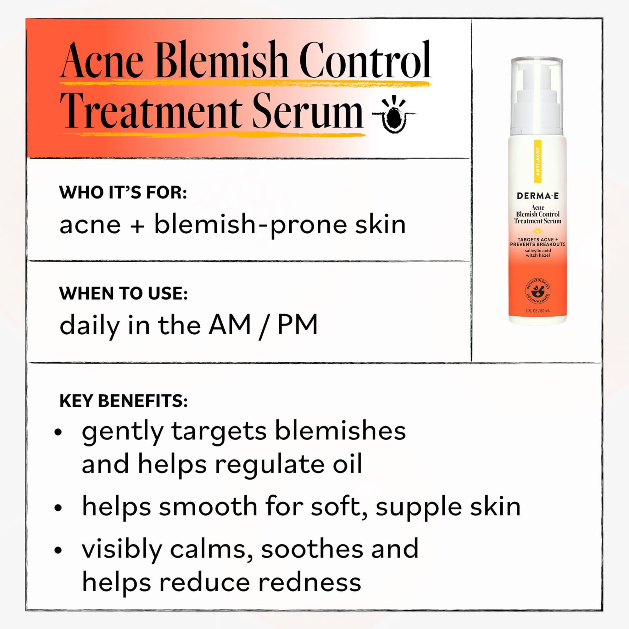 Derma E Acne Blemish Control Treatment Serum, 2 fl. oz., , large