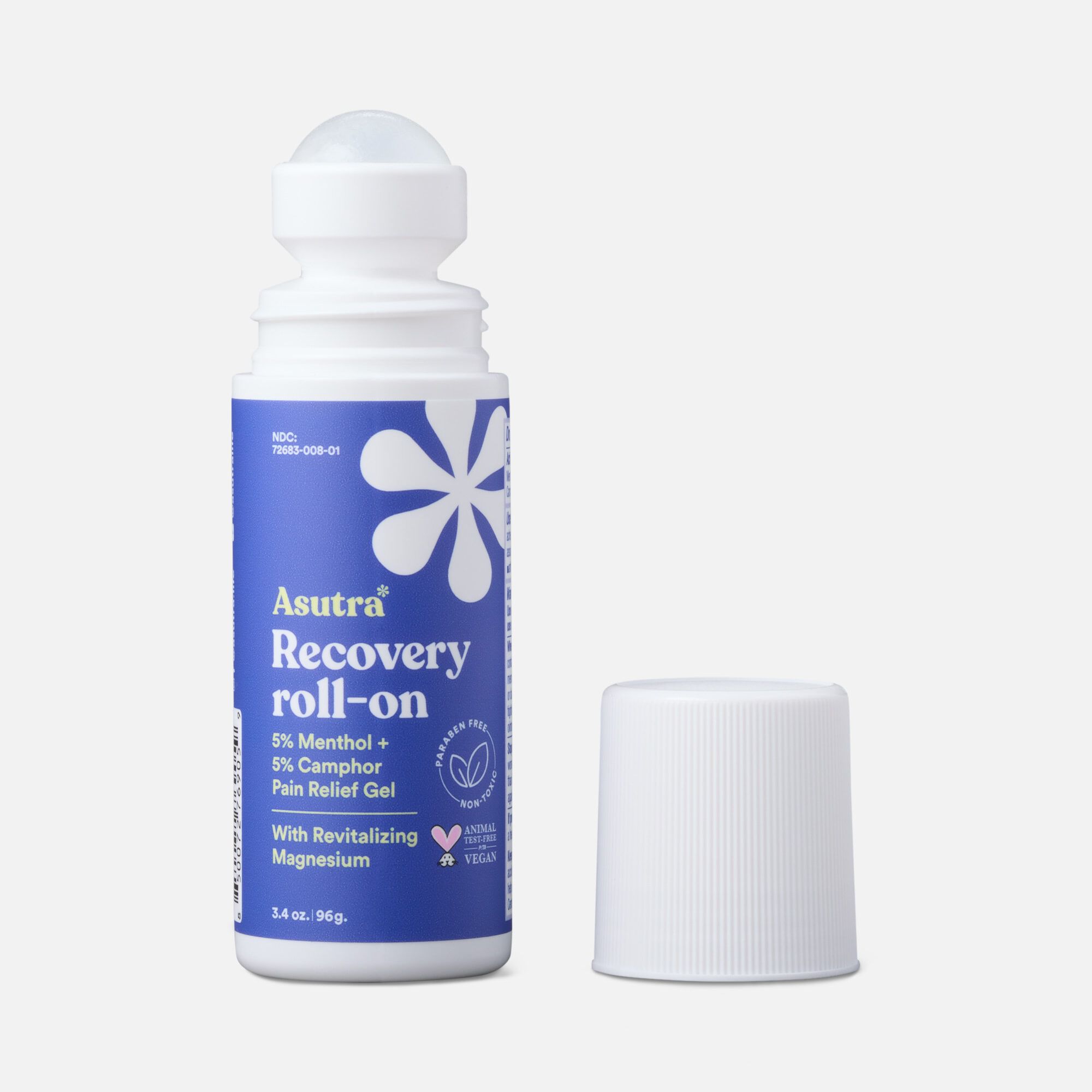 Asutra Recovery Roll On with Menthol, Camphor, and Magnesium, 3.4 oz., , large
