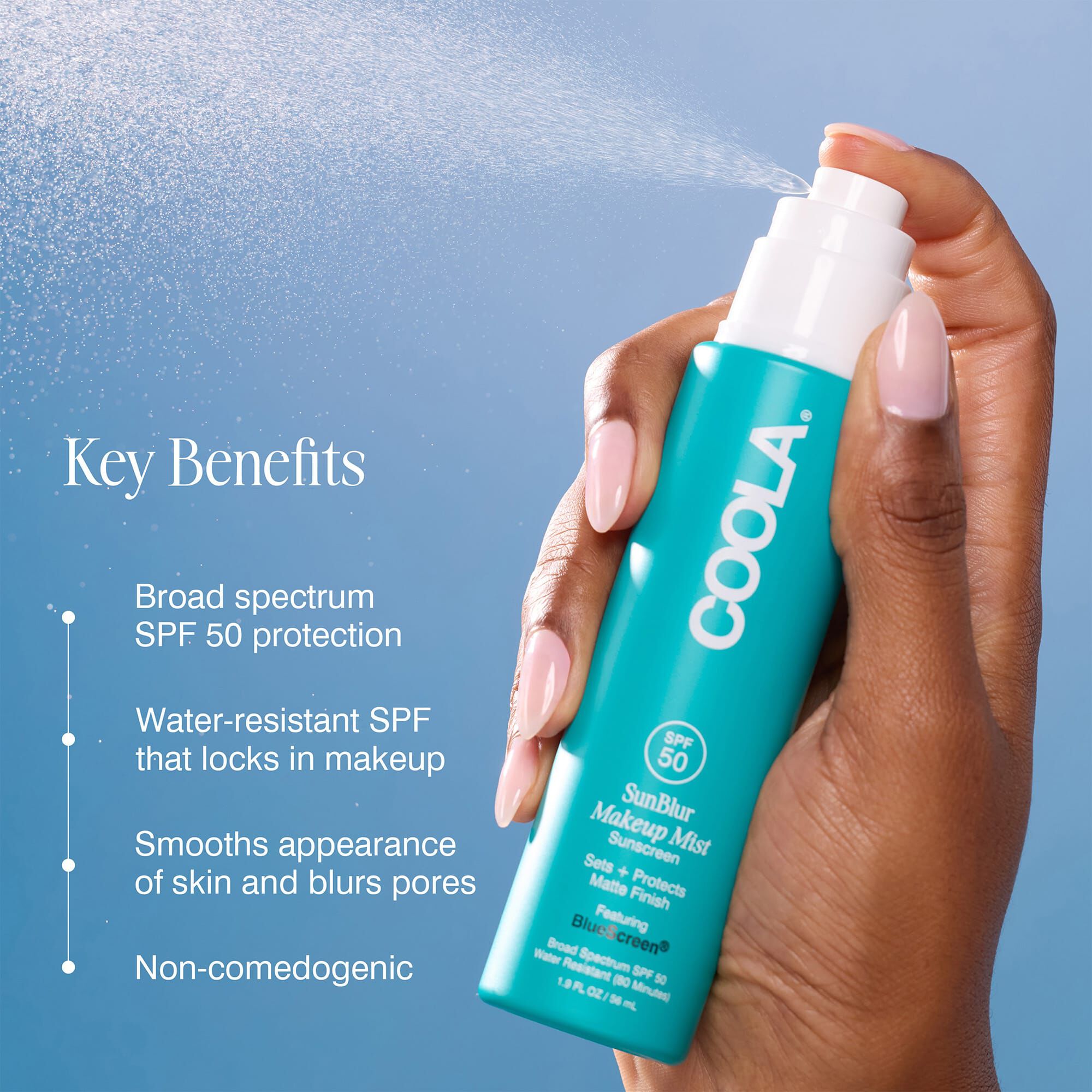 COOLA SunBlur Setting Mist, SPF 50, 1.9 fl. oz., , large