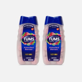TUMS Ultra Strength Chewable Antacid Tablets, Assorted Berries, 160 ct. (2-Pack), , large