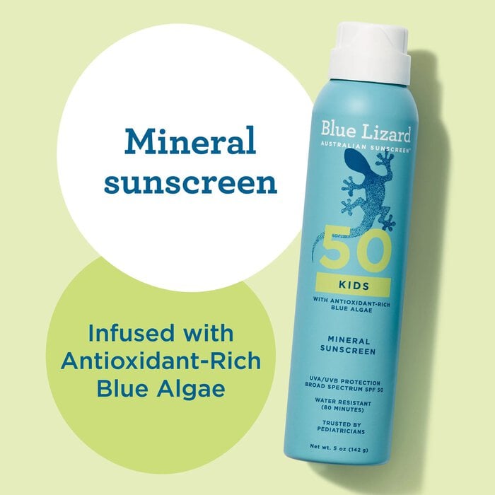 Blue Lizard Kids Mineral Sunscreen Spray, SPF 50, 5 oz., , large