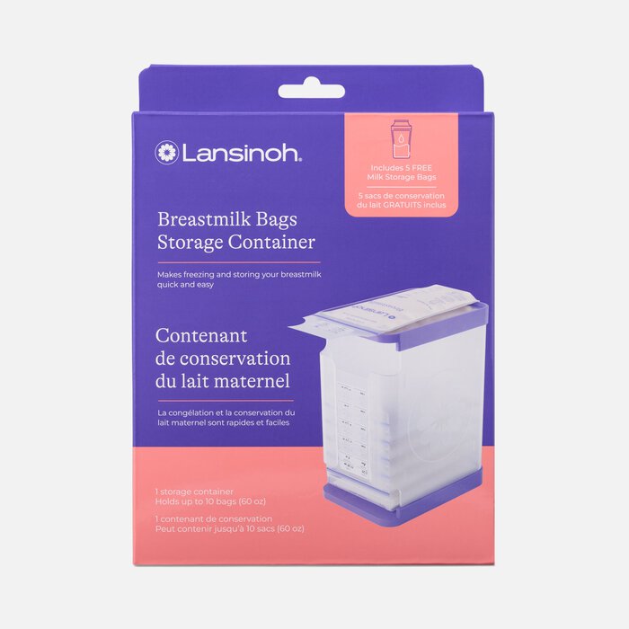 Lansinoh Breastmilk Bags Storage Container, , large