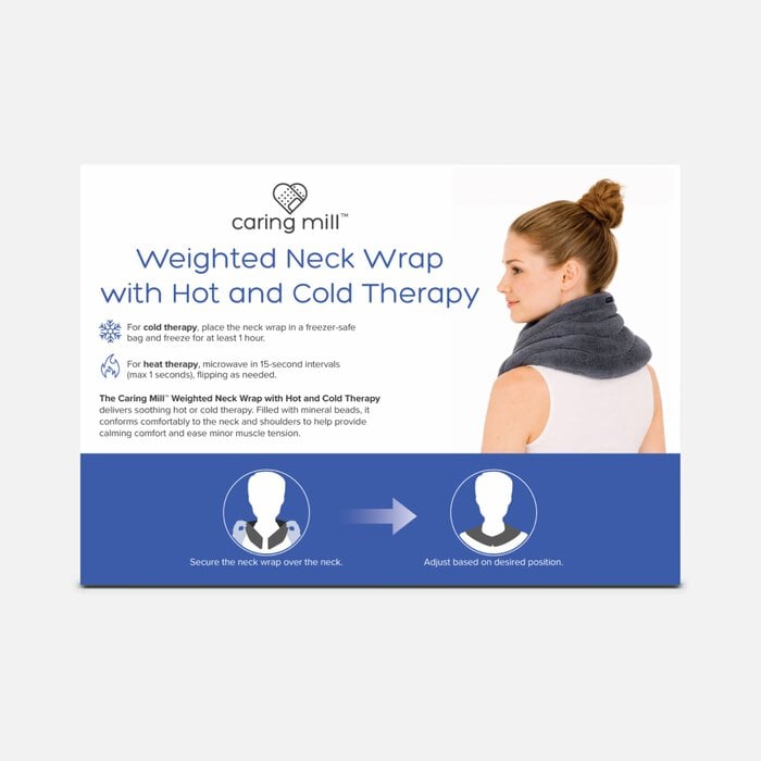 Caring Mill™ Weighted Neck Wrap with Hot and Cold Therapy, Lavender Infused, , large