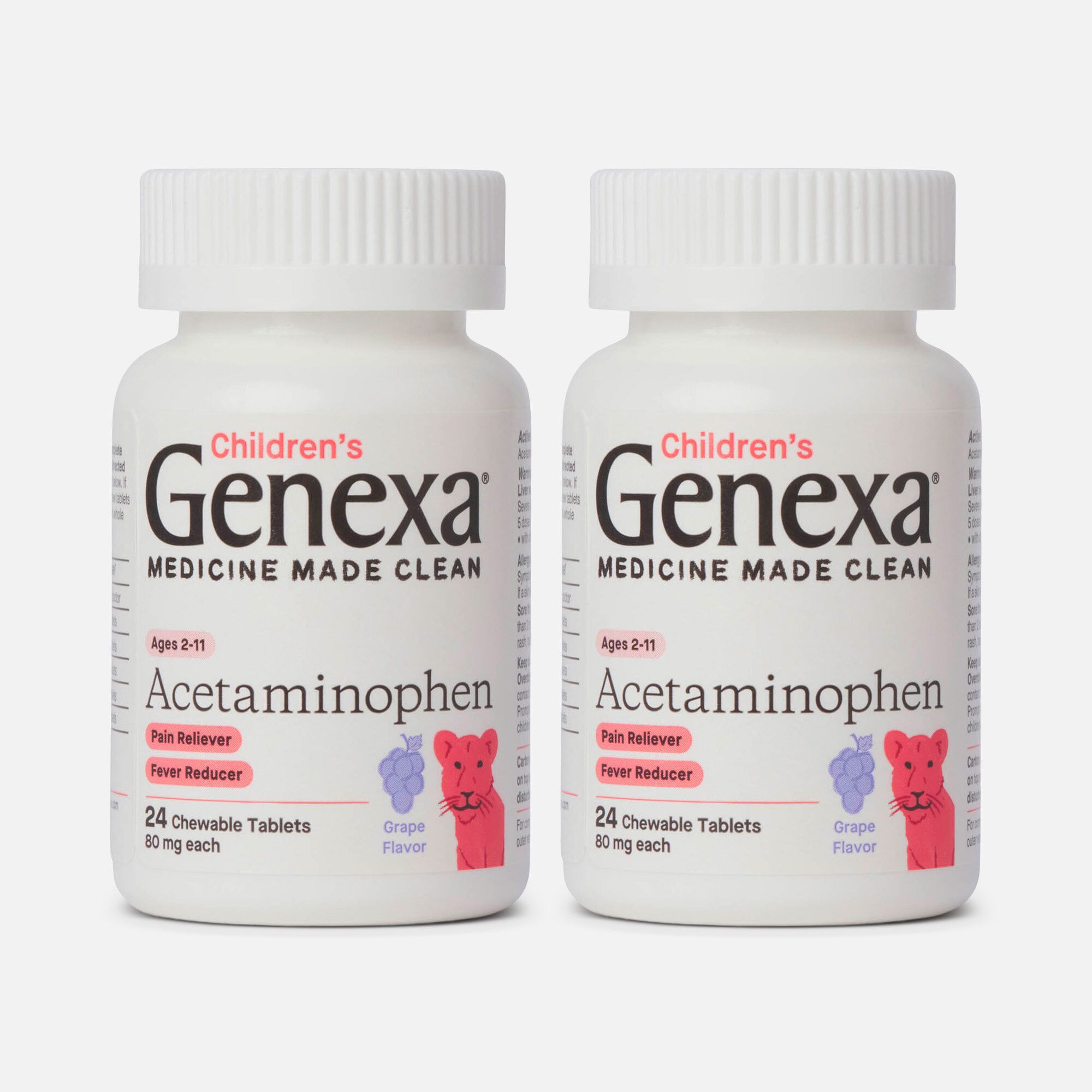 Genexa Children's Acetaminophen Chewable, 24 ct. (2-Pack)