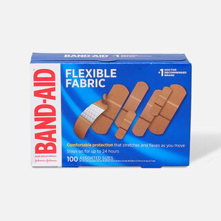 BAND-AID® Flexible Fabric Adhesive Bandages, Assorted Sizes, 100 ct.