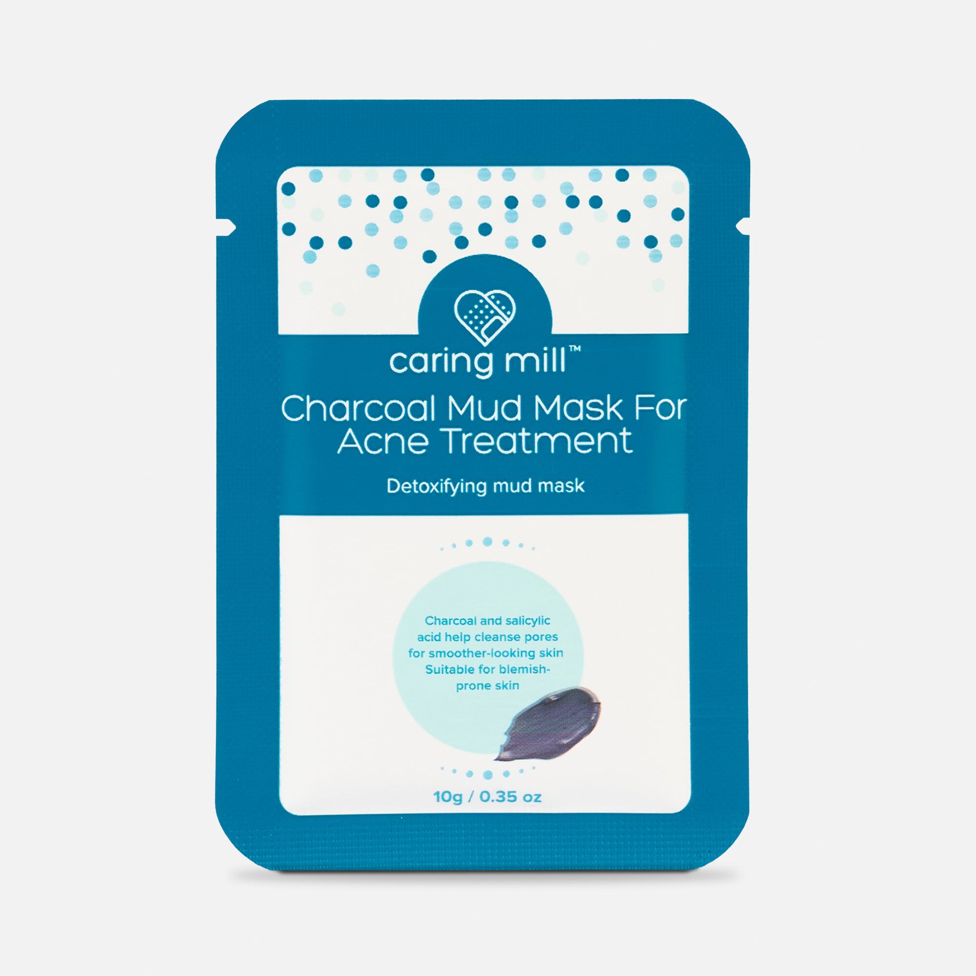 Caring Mill™ Charcoal Mud Mask for Acne Treatment, 5 pack