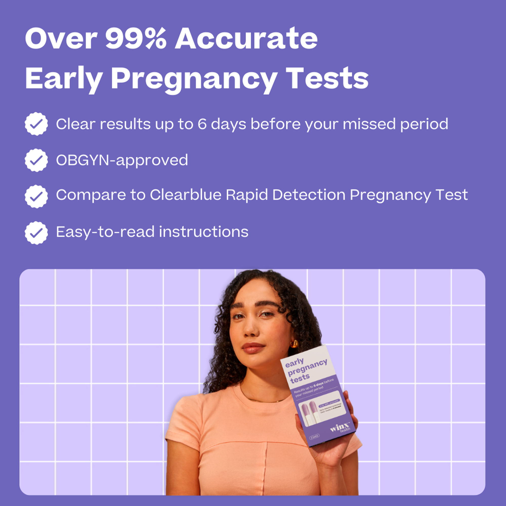 Winx Health Early Pregnancy Test, 2-pack, , large
