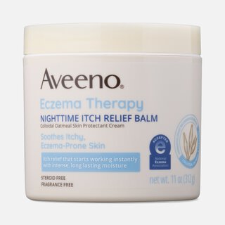 Aveeno Eczema Therapy Nighttime Itch Relief Balm Jar, 11 oz.