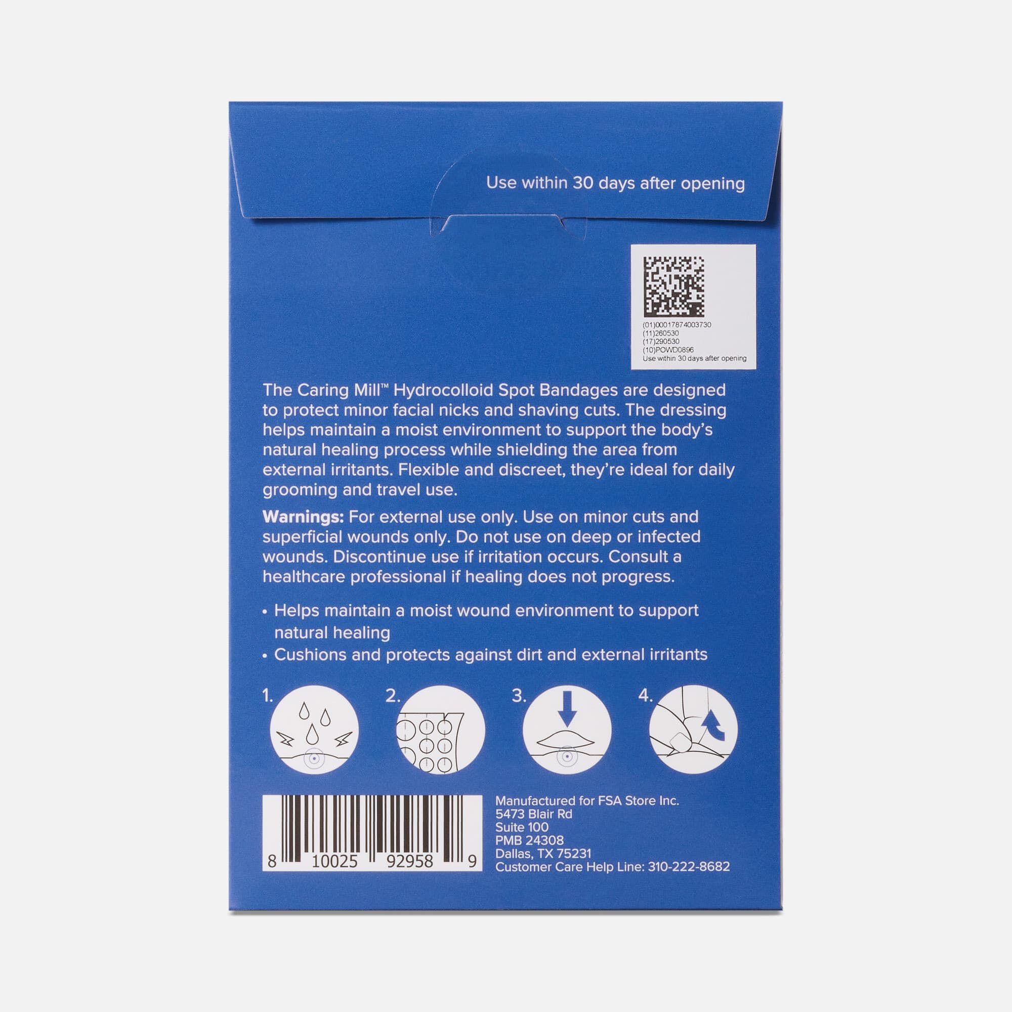 Caring Mill™ Hydrocolloid Spot Bandages Assorted, 72ct, , large