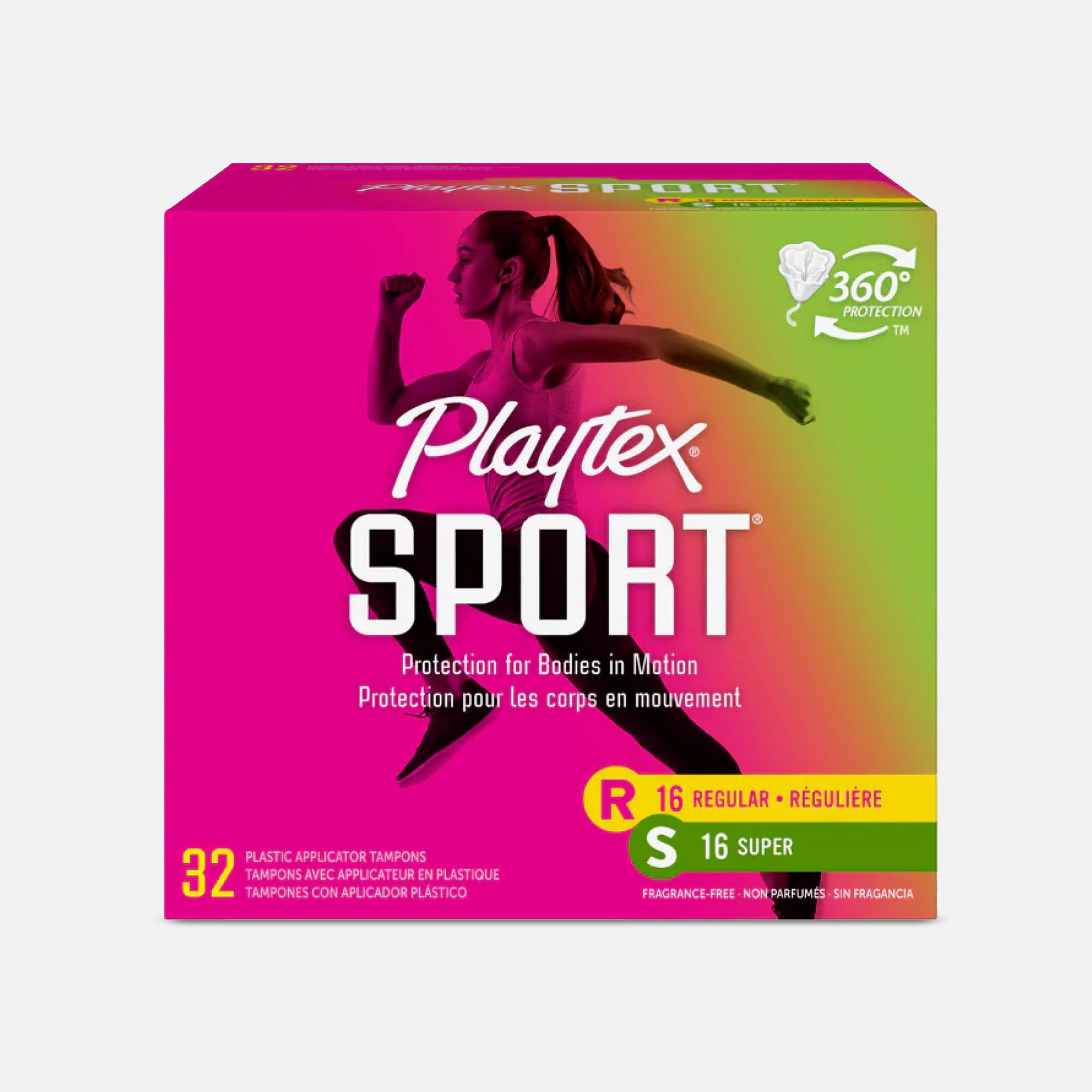 Playtex Sport Regular & Super Tampons Multipack, 32 ct., , large