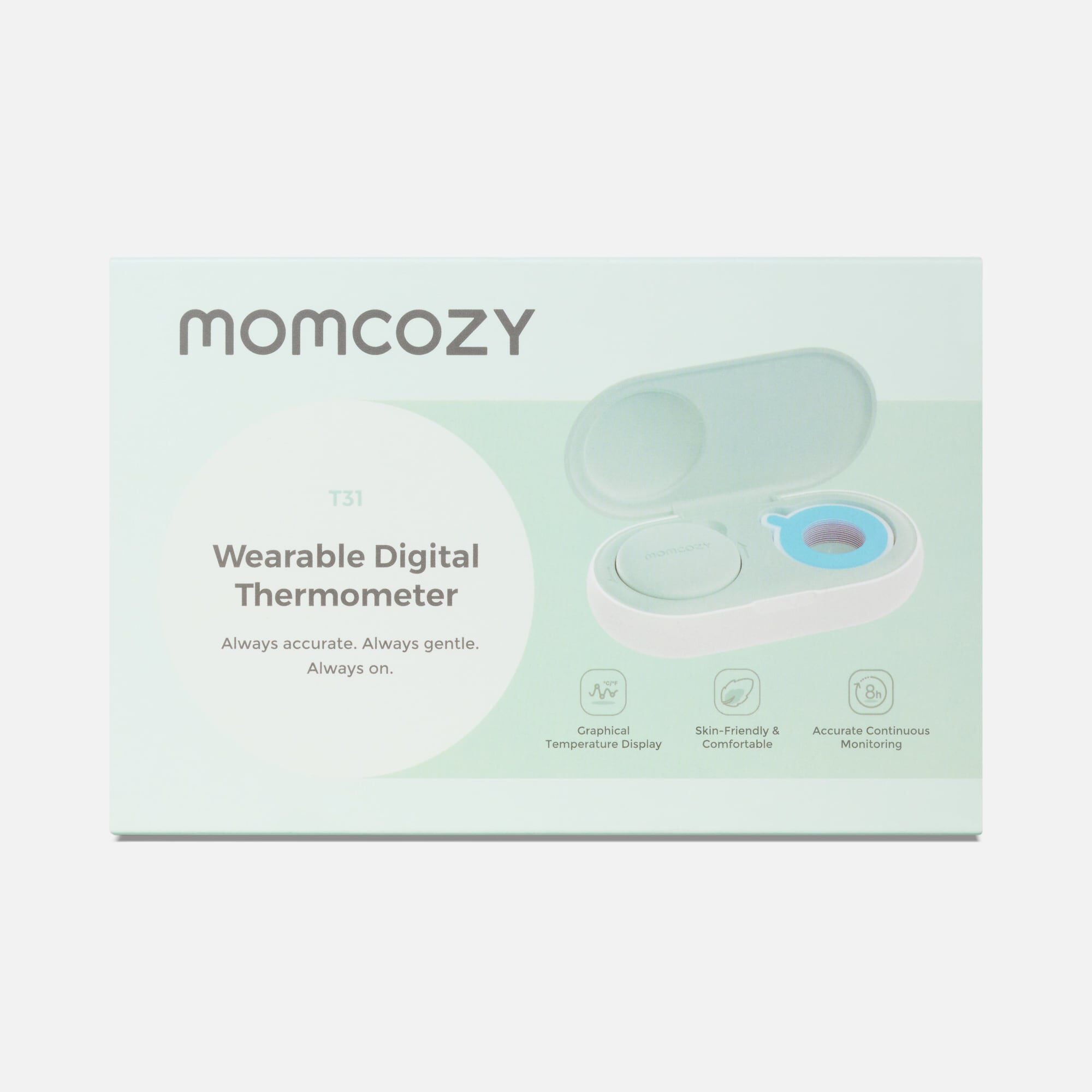 Momcozy Wearable Smart Baby Thermometer, , large