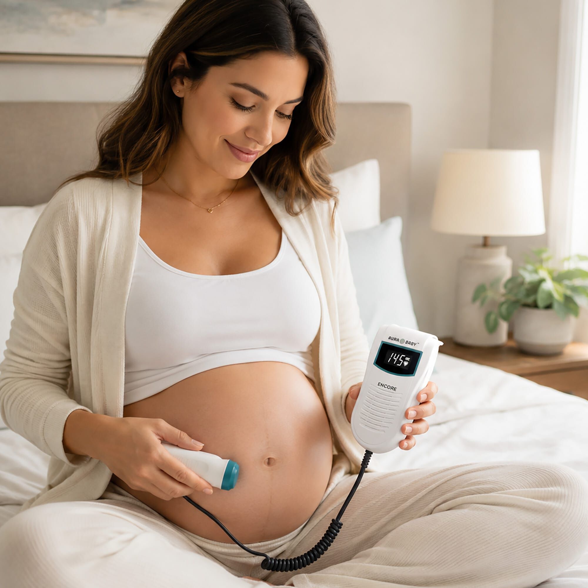 The Official Aura Baby® Encore Plus Fetal Doppler (Orange), , large