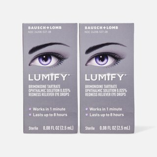 LUMIFY® Redness Reliever Eye Drops, 0.08 fl. oz. (2-Pack), , large
