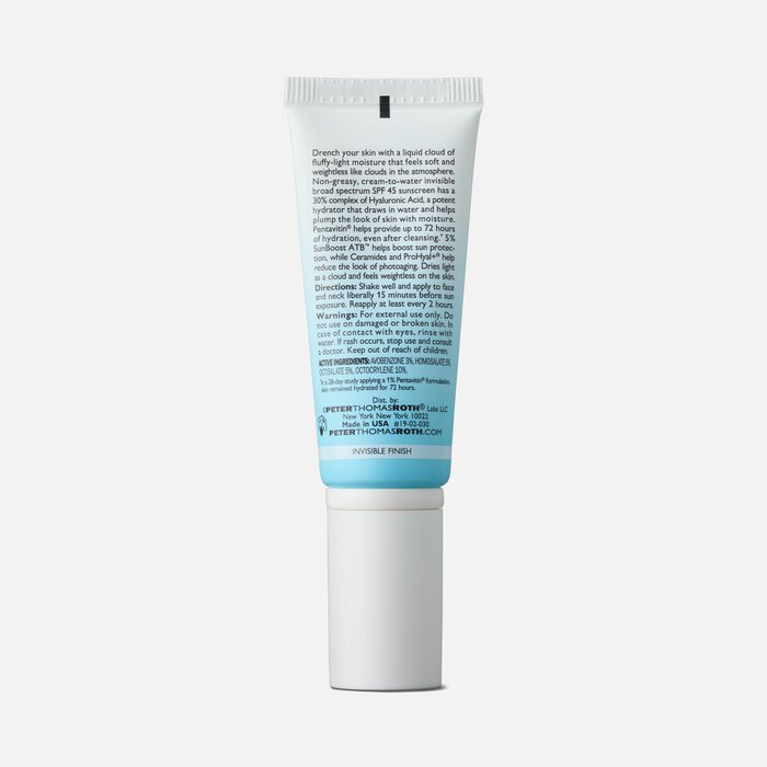 Peter Thomas Roth Water Drench Broad Spectrum Hyaluronic Cloud Moisturizer, SPF 45, , large