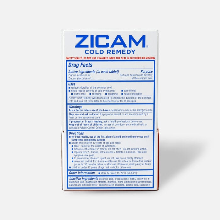 Zicam Cold Remedy Homeopathic Rapid Melts, 25 ct., , large